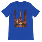 True royal animated Eiffel Tower Paris t-shirt with colorful travel inspired art crafted from breathable soft cotton ideal for streetwear travel fashion and global culture outfits eco friendly print on demand shirt with unisex fit