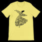Bright yellow Whirling Dance Calligraphy T-Shirt designed with premium ring-spun cotton showcasing dynamic Arabic calligraphy perfect for expressive fashion dance enthusiasts and stylish casual outfits rooted in culture