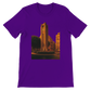 Team purple Solidere Square Beirut animated style t-shirt made from soft breathable cotton with bold DTG print perfect for cultural streetwear travel outfits and unique city fashion