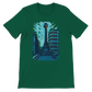Evergreen cotton T shirt showcasing animated Al Marjeh Square Damascus Syria design premium streetwear for travelers art fans and print on demand culture inspired apparel
