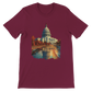 Maroon unisex travel t-shirt featuring Washington DC&