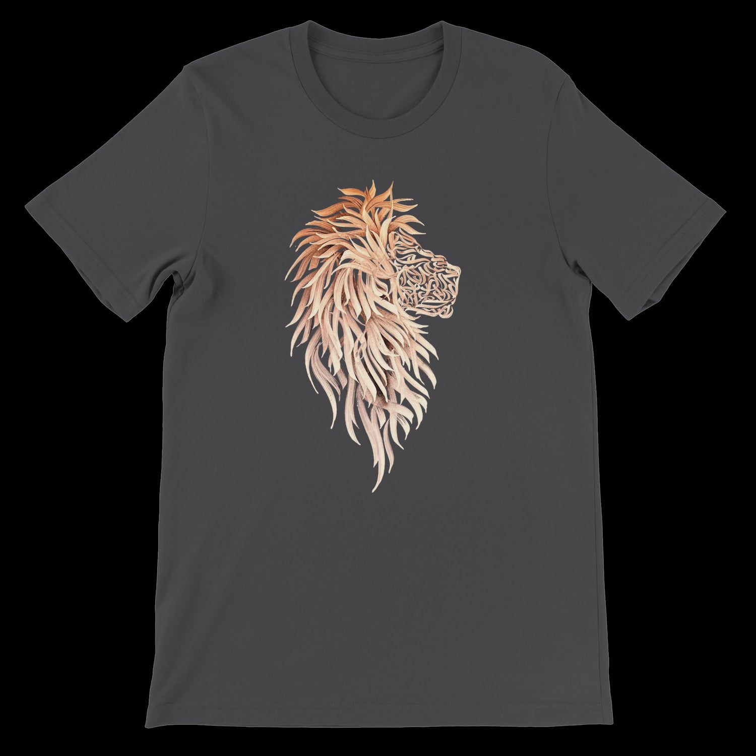 Dark grey calligraphy t-shirt for unisex styling crafted with 100 percent combed cotton. Features Arabic-inspired print with a sleek silhouette. Eco-friendly DTG-friendly tee perfect for streetwear lovers, art-driven fashion, and expressive cultural apparel.