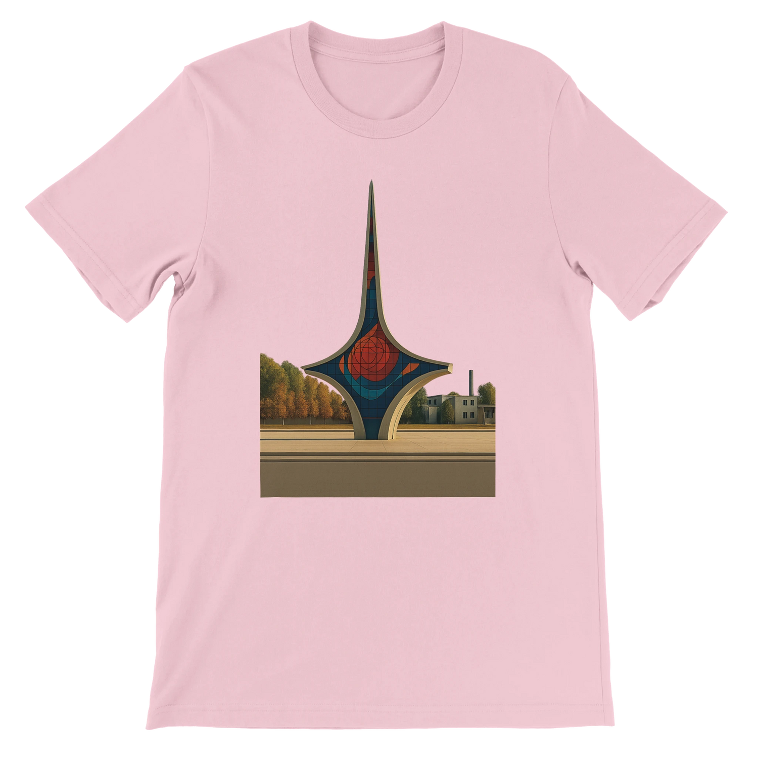 Pink Umawyeen Damascus Sword Animated Style T Shirt with vibrant cultural sword artwork in animated style premium cotton unisex tee for travel style lovers cultural fashion fans and artistic print on demand clothing buyers