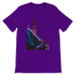 Team purple Golden Gate Bridge animated landmark t shirt with artistic city design for streetwear fashion and travel outfits. Soft cotton tee perfect for everyday wear vacation apparel and print on demand lovers.