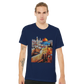 Al Aqsa Mosque Islamic heritage T-shirt featuring modern animated mosque artwork. Comfortable unisex cotton tee for spiritual fashion lovers Muslim travelers and cultural expression through clothing.