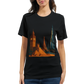City Landmarks Animated T Shirt with detailed animated artwork of world famous landmarks like the Taj Mahal Eiffel Tower and Statue of Liberty. Stylish architecture inspired graphic tee for men and women made from eco friendly cotton with vibrant print quality.