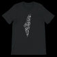 Black Arabic calligraphy t-shirt with Palestine map design for bold streetwear and expressive fashion rooted in cultural identity. Made for modern urban style and eco-conscious consumers seeking custom print-on-demand clothing with purpose.