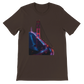 Brown Golden Gate Bridge animated landmark t shirt for stylish travelers and casual streetwear fashion. Soft cotton tee with vibrant city art perfect for everyday wear vacation outfits and global culture inspired fashion.